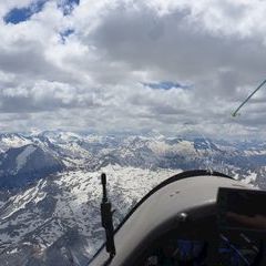 Flugwegposition um 12:10:17: Aufgenommen in der Nähe von Gemeinde Flachau, Österreich in 2945 Meter